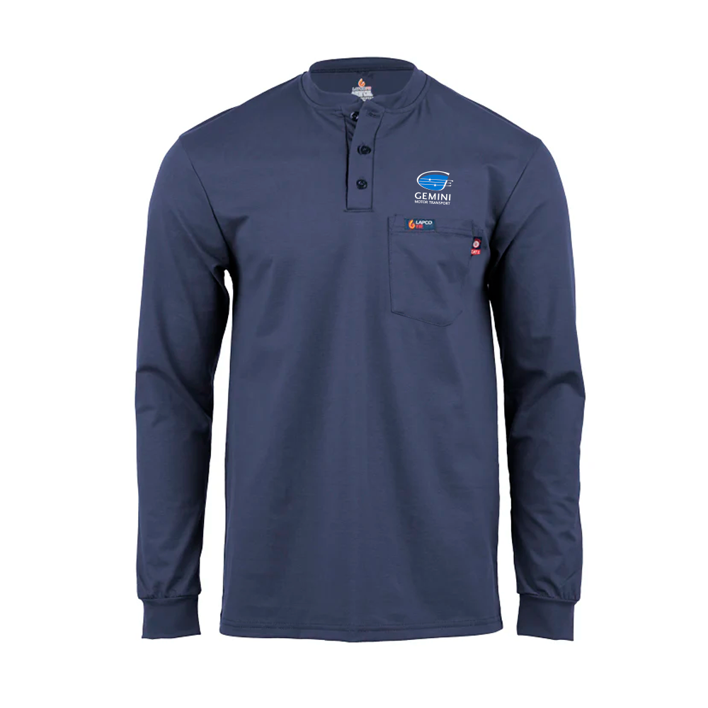 FR Henley Tees | 6oz. 93/7 Knit | Navy