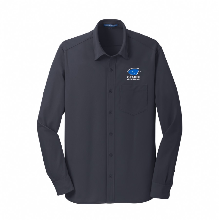 port authority dimension knit dress shirt