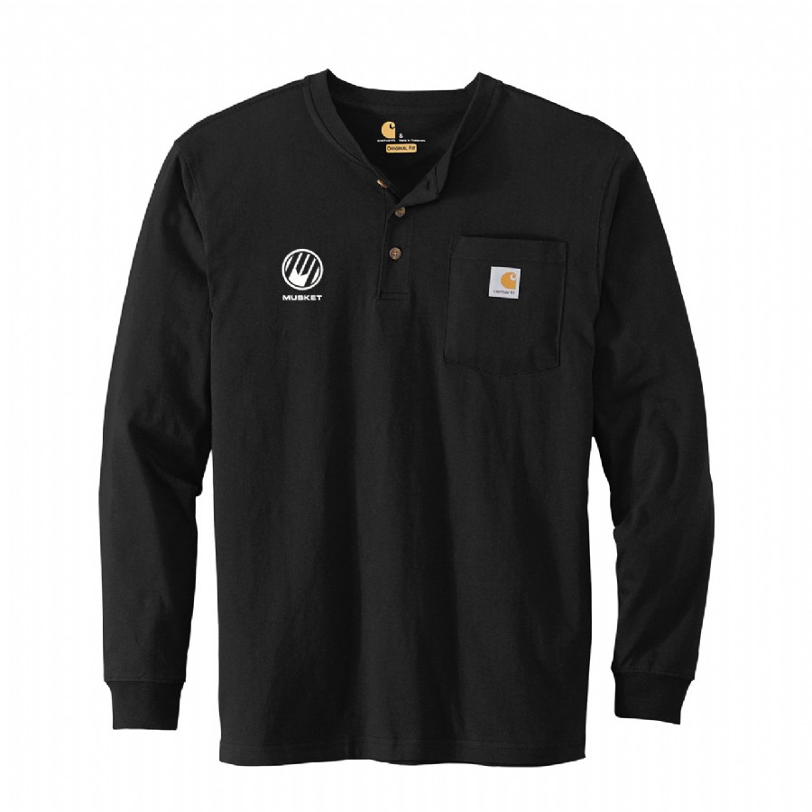 Men's T-Shirts | Carhartt Long Sleeve Henley T-Shirt | M1714