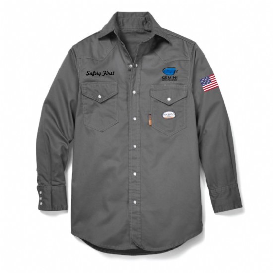 7.5 oz Workshirt with snaps